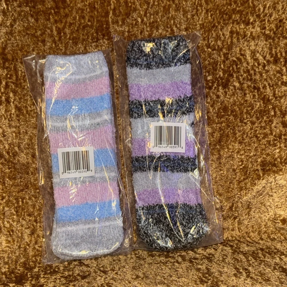 2 Pair SHINE Cozy Comfortable Crew Socks